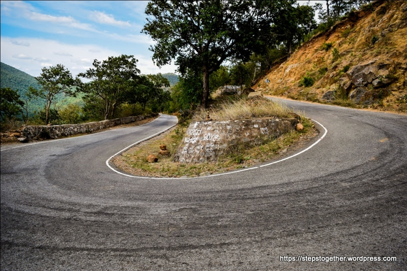 Curvy road through MM Hills forest range Curvy road through MM Hills forest range