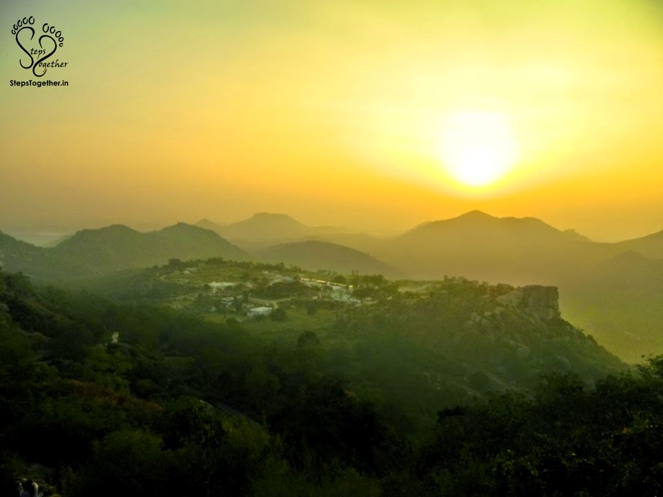 Beautiful sunset from Devarayana Durga Beautiful sunset from Devarayana Durga