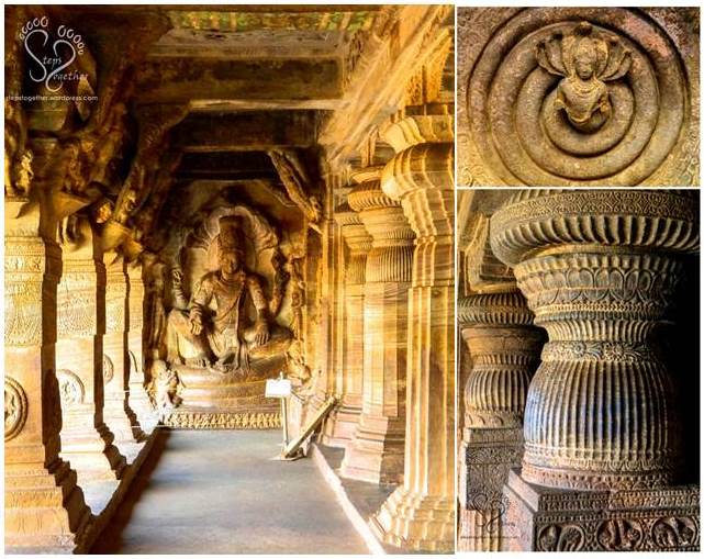 Inside Badami Cave Temples