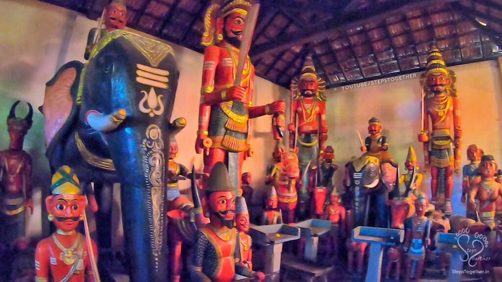 Wooden Dolls inside temple